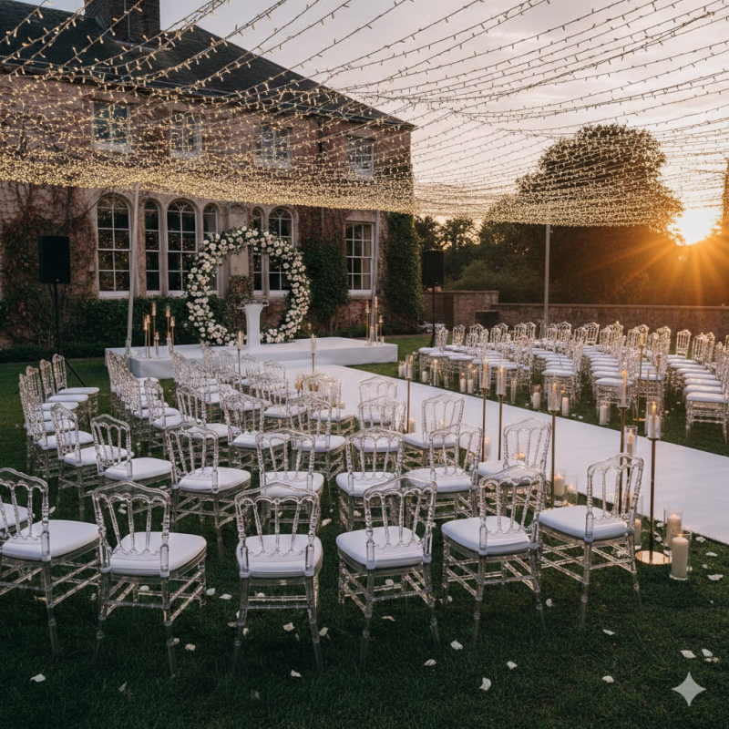 Cadeiras para Eventos: Dicas para Escolher Conforto e Estilo Ideal