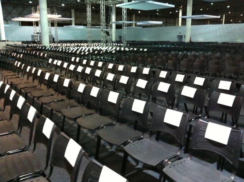 Locação de cadeiras para auditório